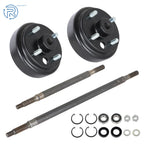 Rear Axle and Brake Hub Drum Assembly Kit for EZGO Golf Cart (1982–UP)