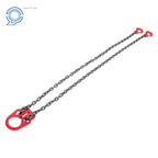 Set of 2 Lifting Chains with Adjuster Hooks 5/16 Inch x 10 Ft 7000lbs