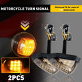 2X Turn Signal Amber Indicators for Motorcycle Motorbike (Universal)