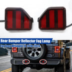 3in1 LED Rear Bumper Reflector Fog Light for Jeep Wrangler JL (2018–2024)