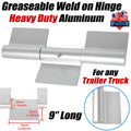 Greaseable Weld-On Door Hinge for Trailer Trucks (HD Aluminum)