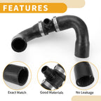 Radiator Hose for BMW 328i xDrive (2013–2016) No. 11538645481 Rubber Black
