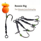 4X Swivel Eye Oval Screws for Carp Fishing Ronnie Rig