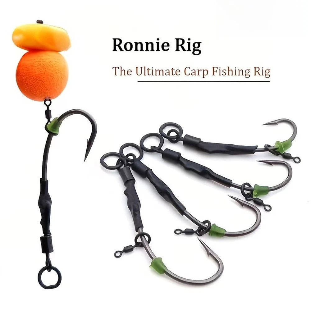 4X Swivel Eye Oval Screws for Carp Fishing Ronnie Rig