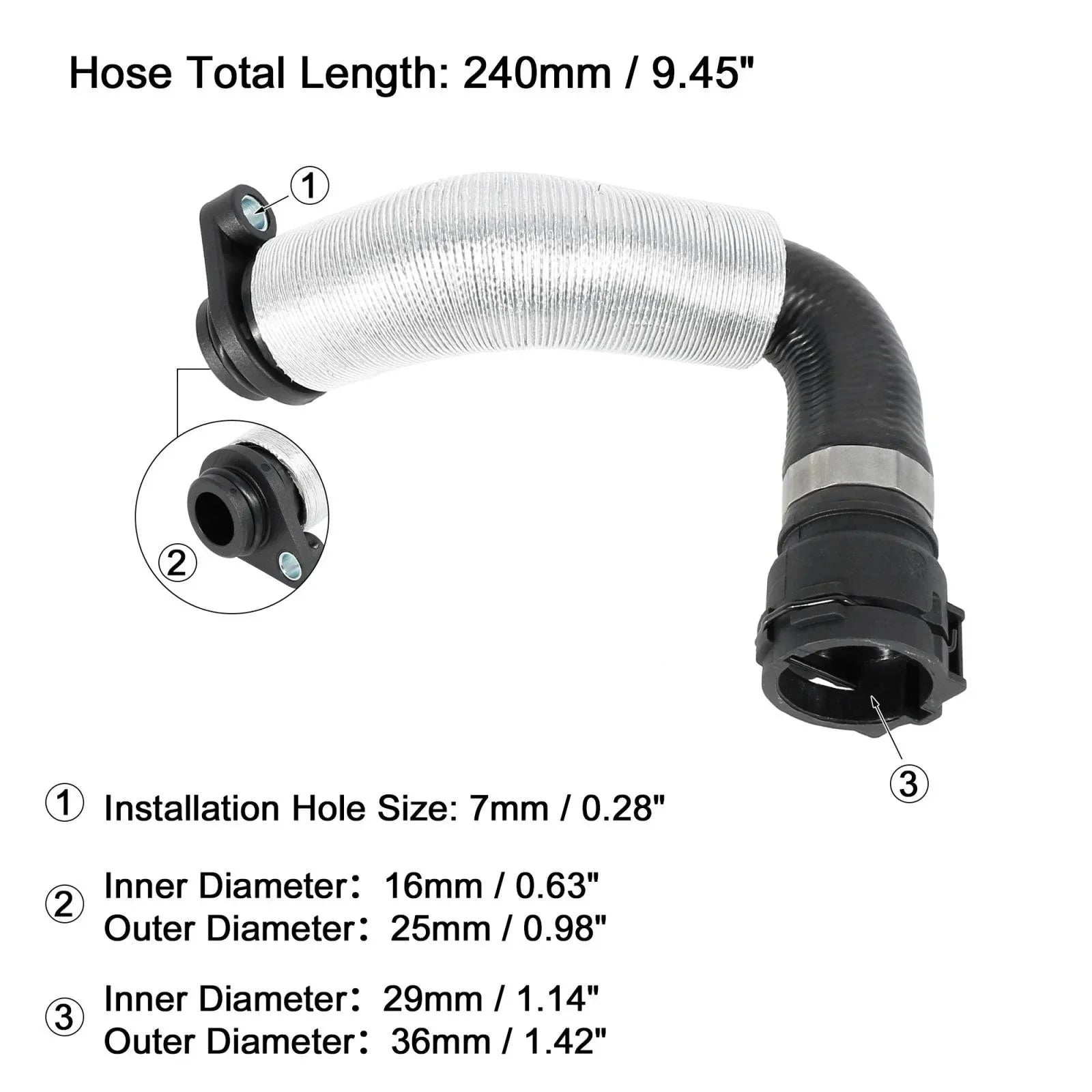 Radiator Coolant Water Hose for BMW 320i (2004 - 2005)