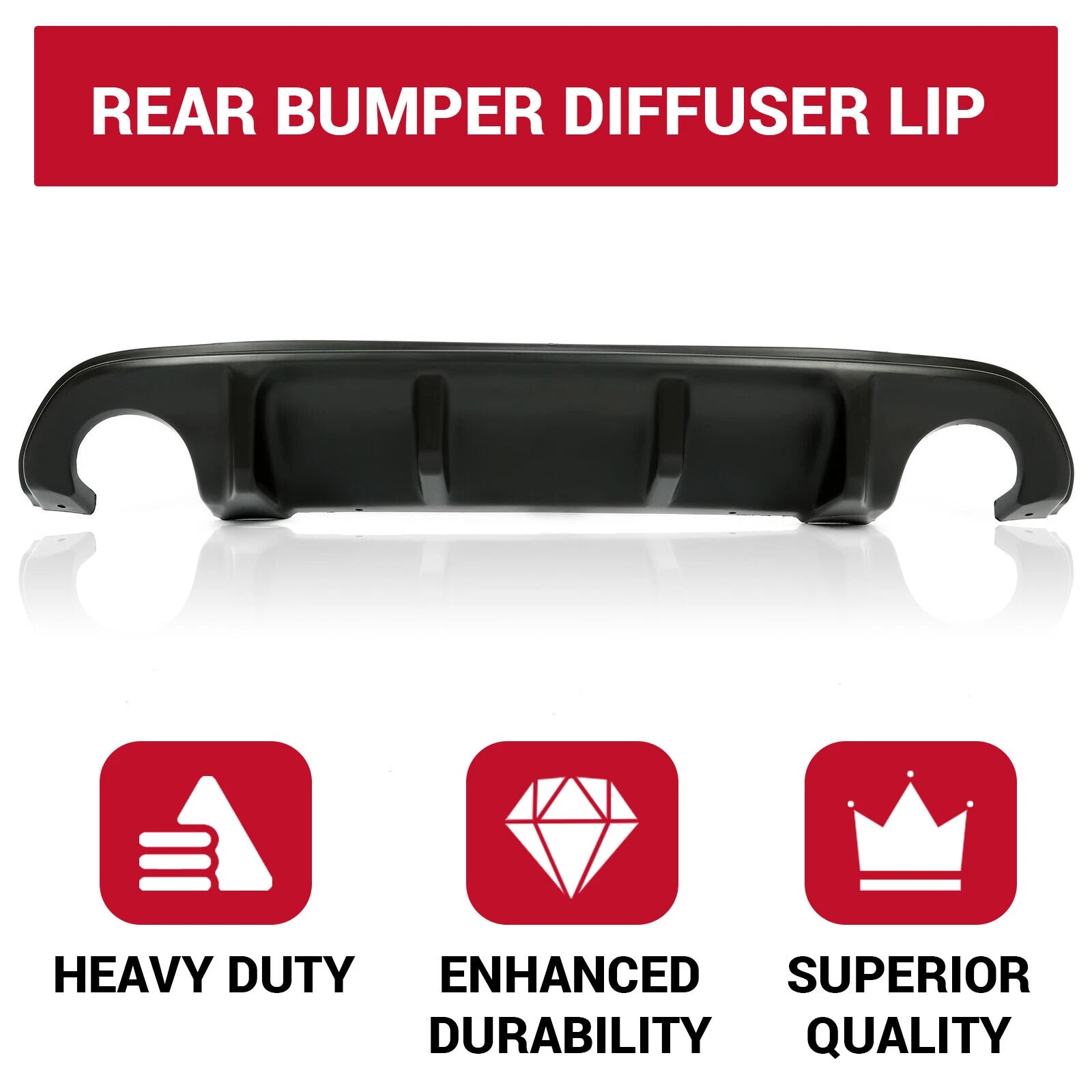 Rear Bumper Diffuser Lip Spoiler for Infiniti Q50 (2014–2017)