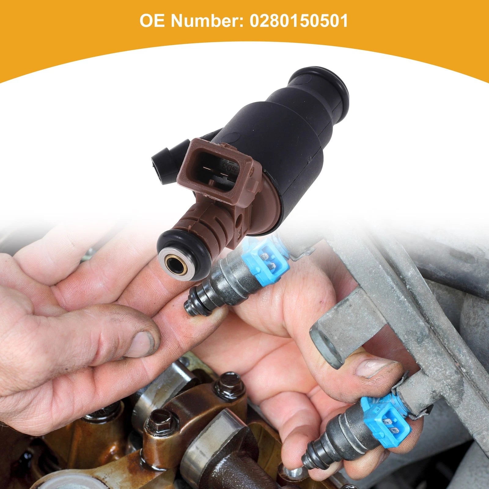 1 Pcs Fuel Injector No.0280150501 for BMW M44 M42 318I 318Is (1994–1999)
