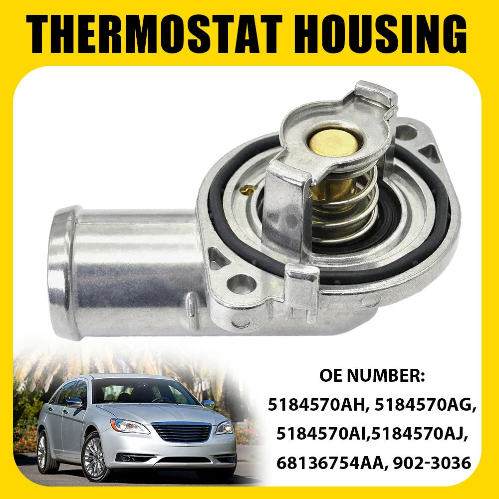 Aluminum Thermostat Housing for Dodge Journey, Grand Caravan, Avenger (2011–2019)
