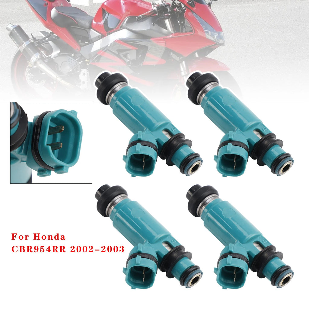 4X Fuel Injectors 16450-MCJ-752 for Honda CBR900RR (2002–2003) CBR954RR (2002–2006) RVT1000R