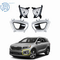 Set of 2 Front Chrome Fog Lights for Kia Sorento (2016–2018)