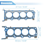 2 Pcs Engine Cylinder Head Gaskets 26306PT 26307PT for Ford F-150 (2004–2006)