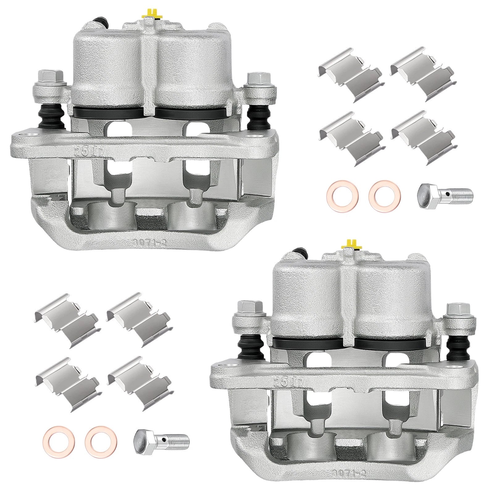 Pair Front Brake Calipers with Brackets for Mazda CX-9 (2008–2015)