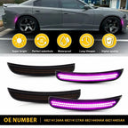 Set of 2 LED Bumper Side Marker Lights for Dodge Charger (2015–2022)