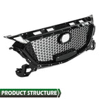 Front Bumper Upper Honeycomb Grille for Mazda 3 (2017–2018)