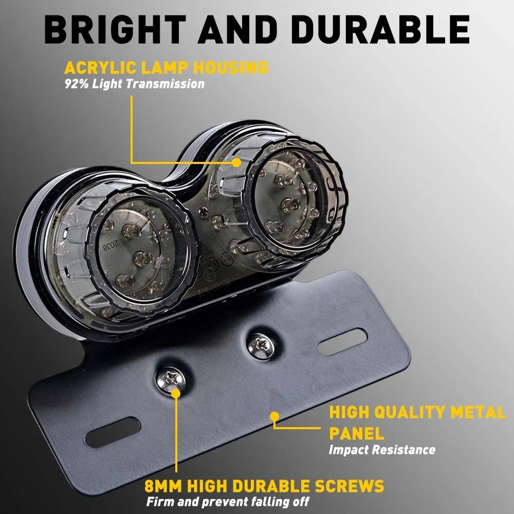 LED Turn Signal Tail Brake Light for Motorcycle (Universal)