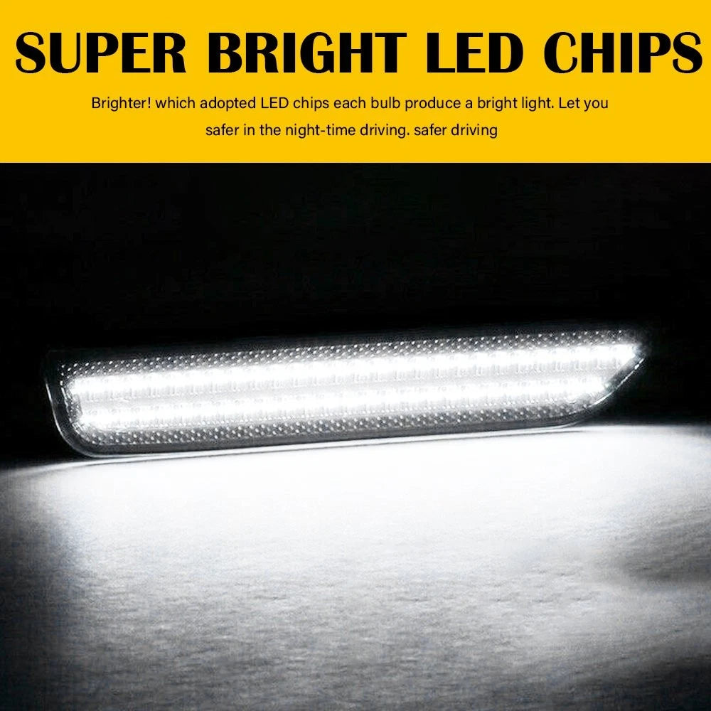 Smoke Lens White LED Side Marker Light for Ford Mustang (2010–2014)