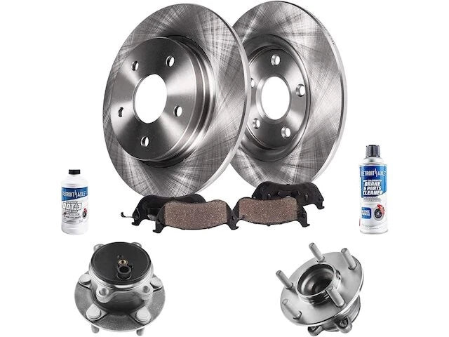 Rear Brake Pad, Rotor & Wheel Hub Kit for Mazda 3 Sport (2014–2018) CM223DV