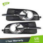 Set of 2 Fog Light Covers for Buick LaCrosse (2010–2013) Glossy Black