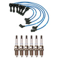 NGK Wire Set & Denso 6 Double Platinum Spark Plugs for Stealth 3000GT (1991–1999)