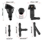 Front Windshield Washer Nozzles Kit 76810-SDA-A11 for Honda Civic (2006–2011)
