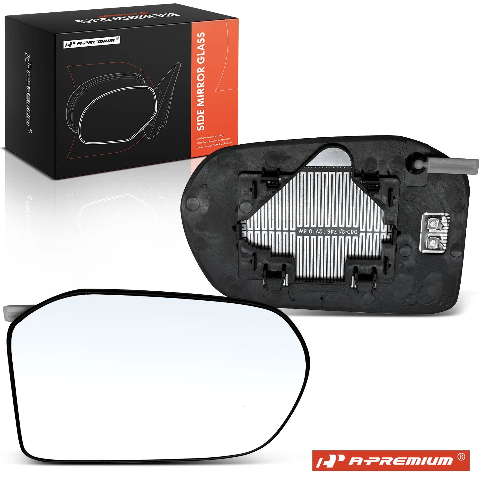 Heated Driver Power Mirror Glass for Honda Civic (2009–2011)