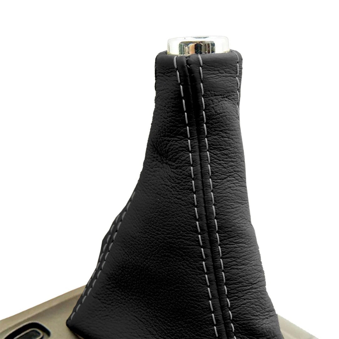 Automatic Shift Boot for Lexus GX470 (2003–2009) Gray Stitch Leather Synthetic