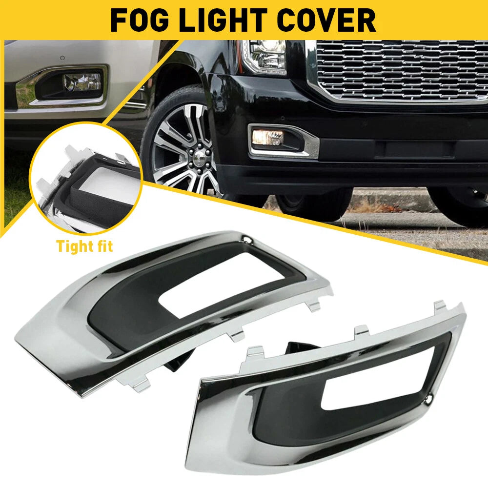 Pair of Fog Light Covers for GMC Yukon (2015–2020)
