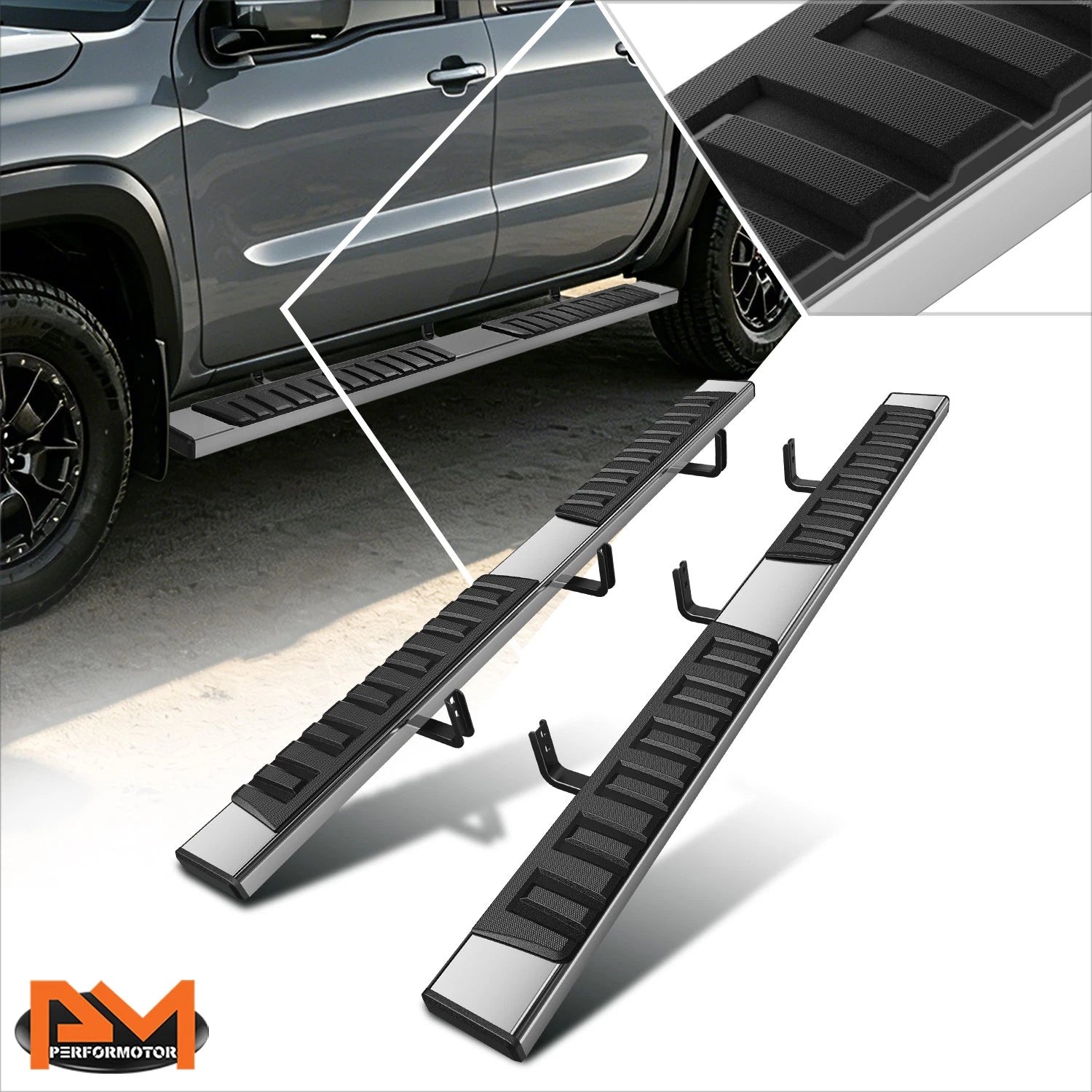 Stainless Steel Step Bar Running Boards for Nissan Frontier Crew Cab (2005–2024)