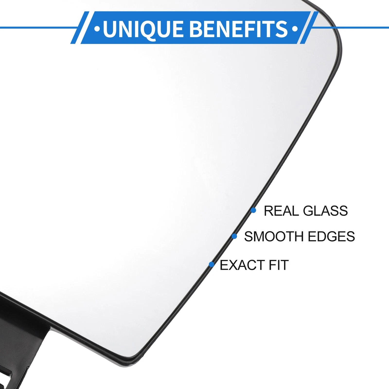 Driver Side Upper Mirror Glass Replacement for Ford E150 (2004–2014)