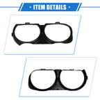 1 Pair Headlight Trim Rings for Dodge Challenger (Black) (703820285786)