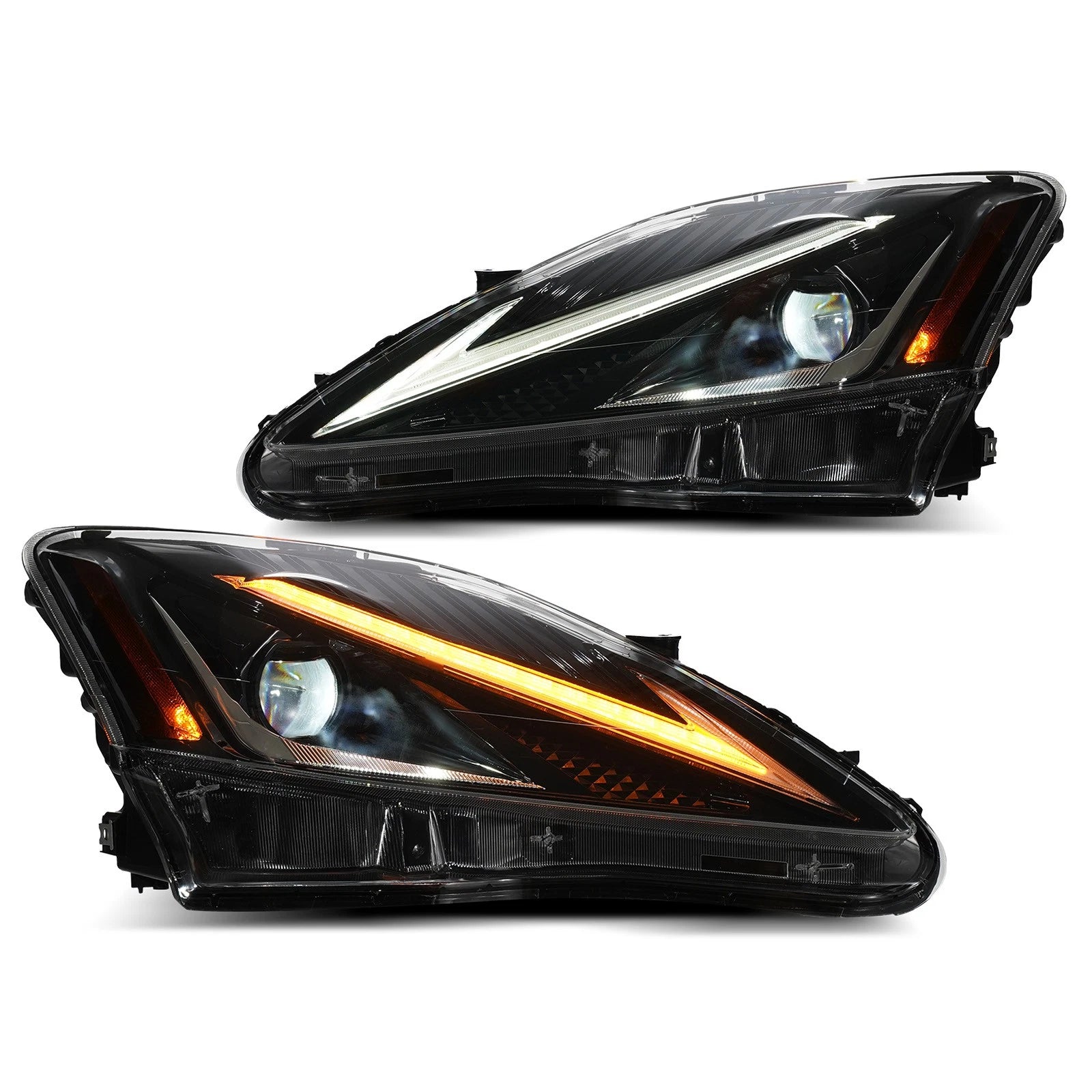LED Headlight Set for Lexus IS250/IS350 (2006–2013) w/SwitchBack Left+Right