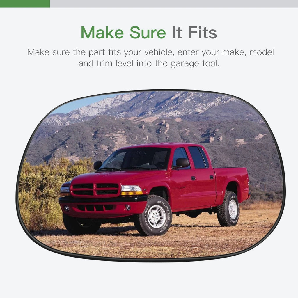 Replacement Mirror Glass for Dodge Dakota, Durango (1997–2002)
