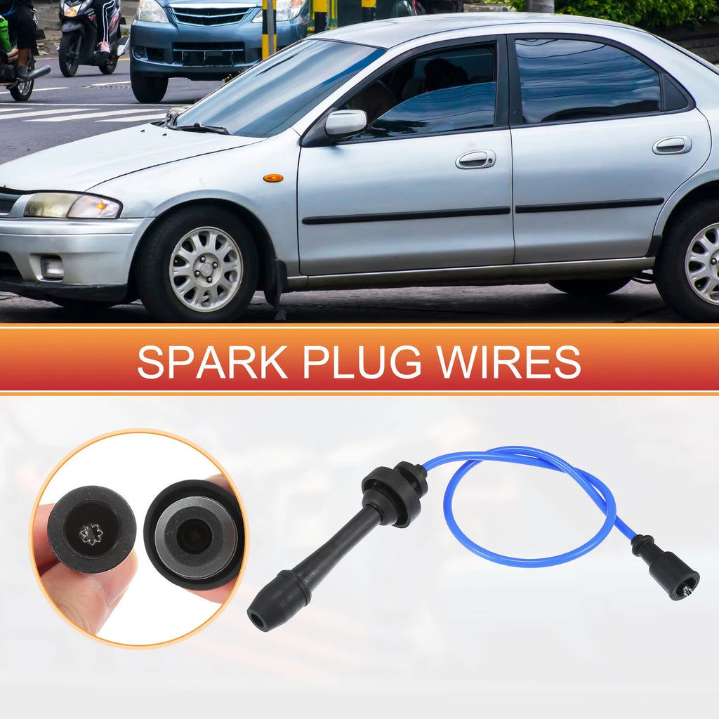 2X Spark Plug Wire Ignition Coil Cable No.FP8618140A for Mazda L4 2.0L (2001–2003)