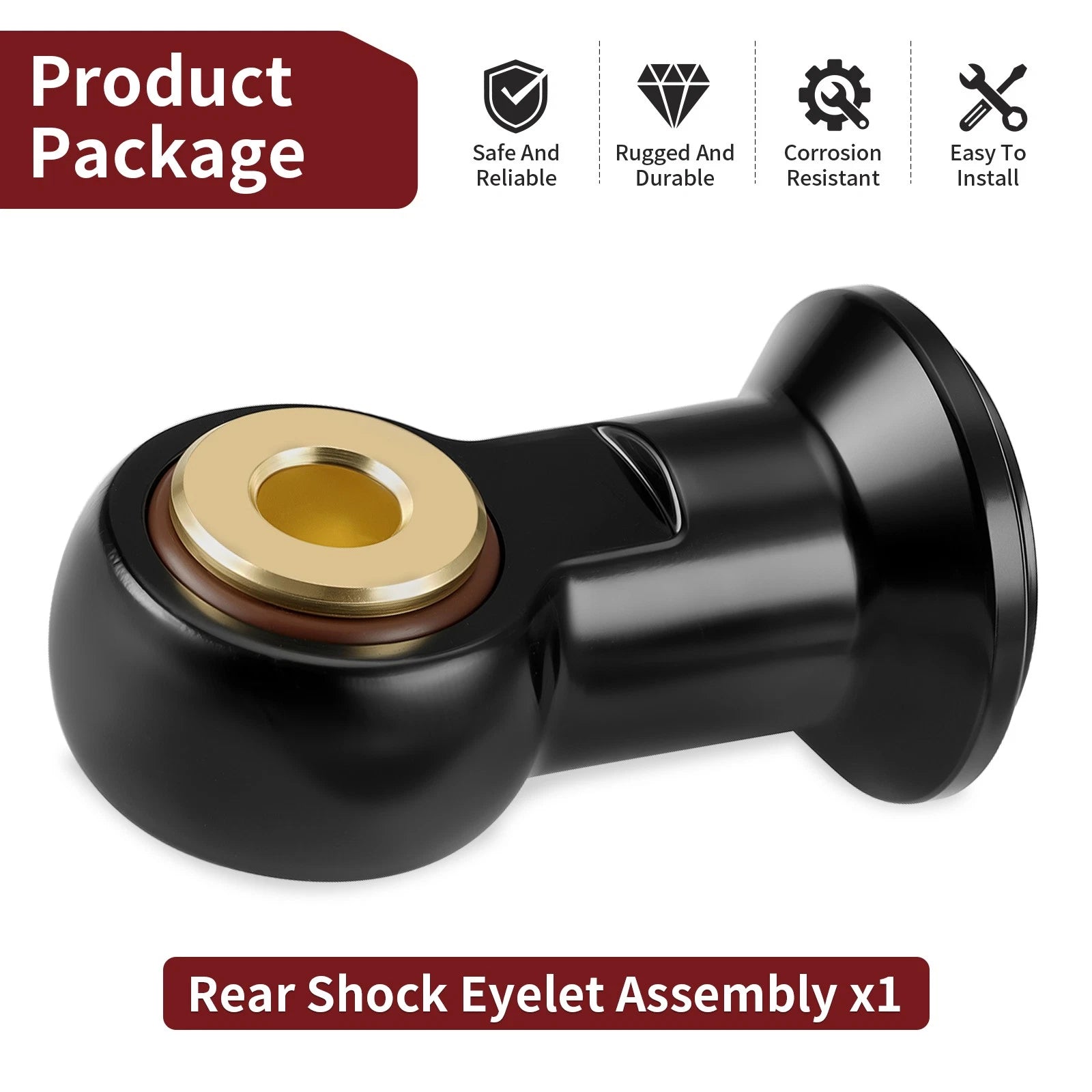 Rear Shock Eyelet Assembly for Polaris RZR XP Turbo (2016-2018)