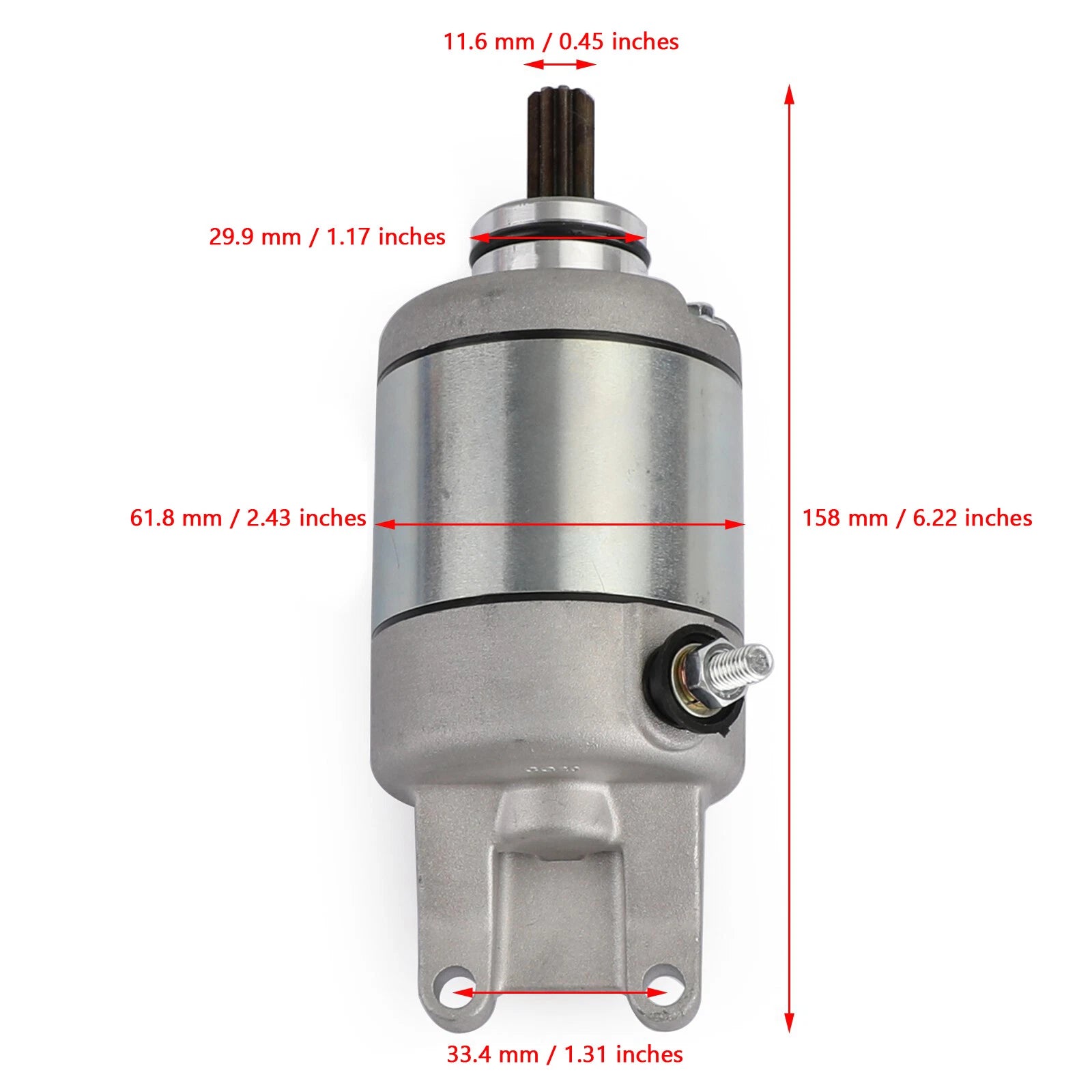 Starter Motor for Honda XL 125V Varadero (2001–2006) VT 125 Shadow (1999–2007)