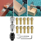 15pcs Electric Drill Bit Collet Set for Rotary Tool Accessories
