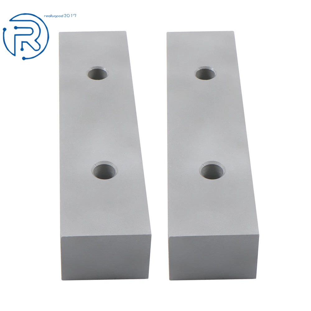Set of 2 Aluminum Machinable Soft Clamps for 6" Mill Vises