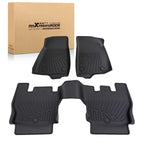Set of 4 Carpet Floor Mats for Jeep Wrangler JL 4-Door (2018–2024) TPE Black