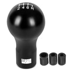 Spherical Teardrop Shift Knob for Universal Fit (Black, Thread Adapters)