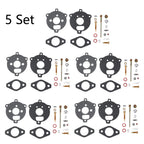 Set of 5 Carburetor Rebuild Kits for B&S 7-9HP Engine (291763, 295938, 394693)