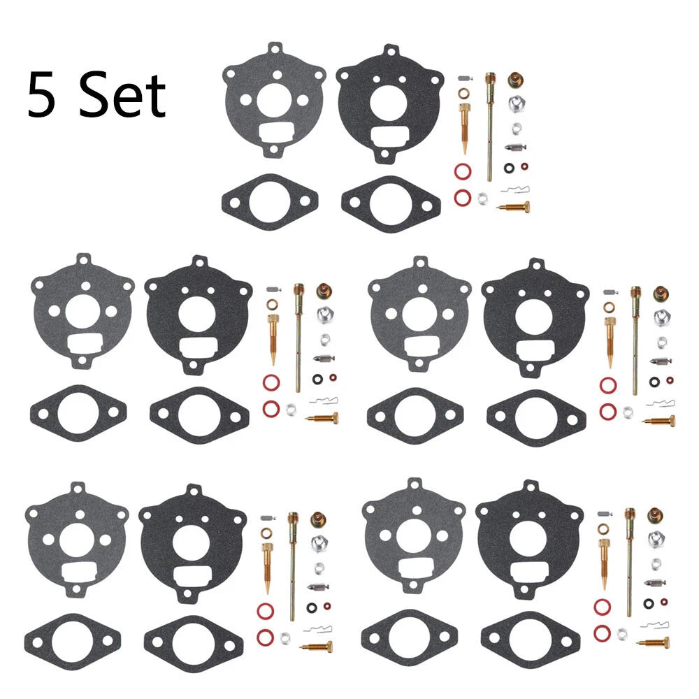 Set of 5 Carburetor Rebuild Kits for B&S 7-9HP Engine (291763, 295938, 394693)