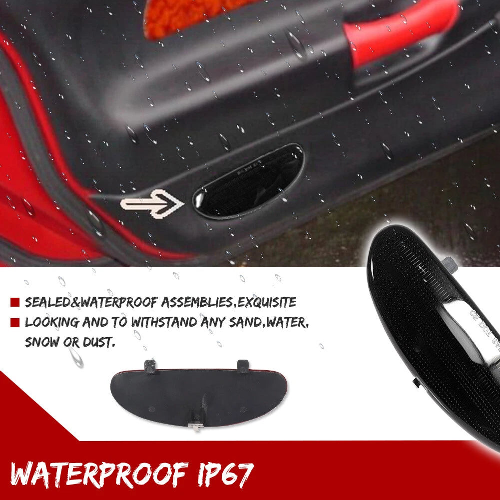 Inner Door Panel Reflector Light Cap for Corvette (1997–2004) Smoke