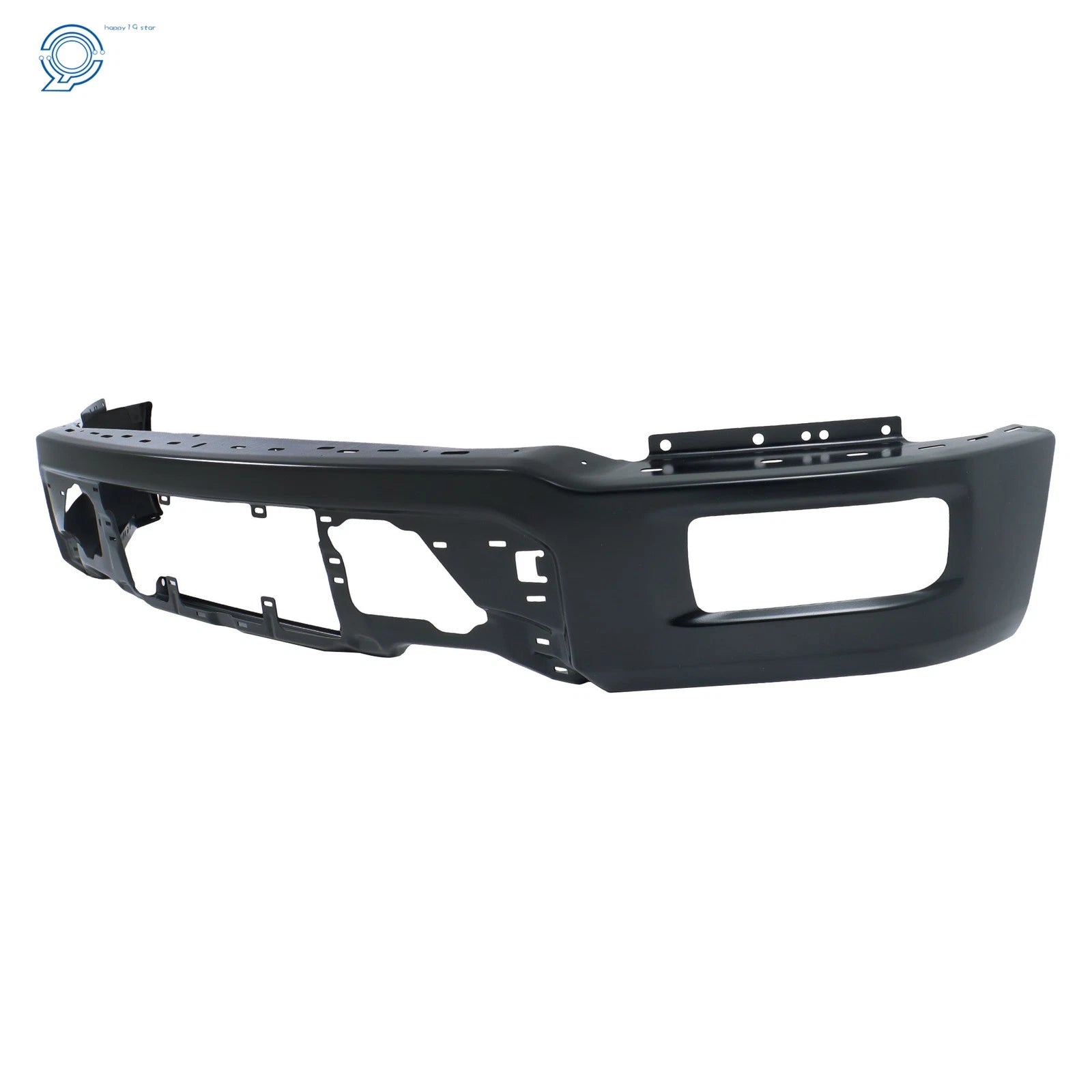 Front Bumper Face Bar Steel for Ford F-150 (2024–2025) Black Without Sensor Holes