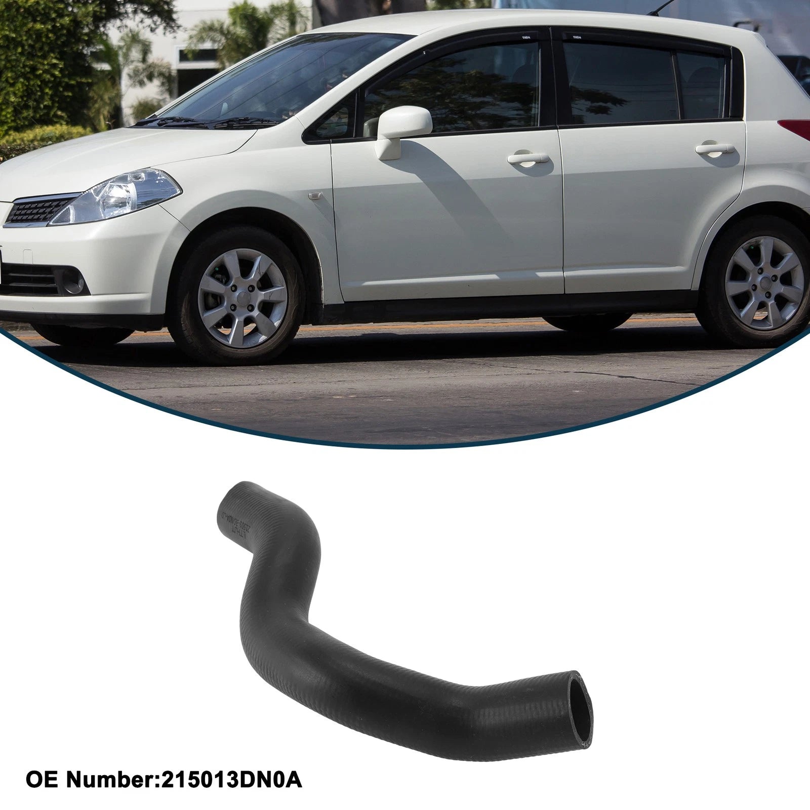 Upper Radiator Hose for Nissan Tiida (2011–2023) No. 215013DN0A