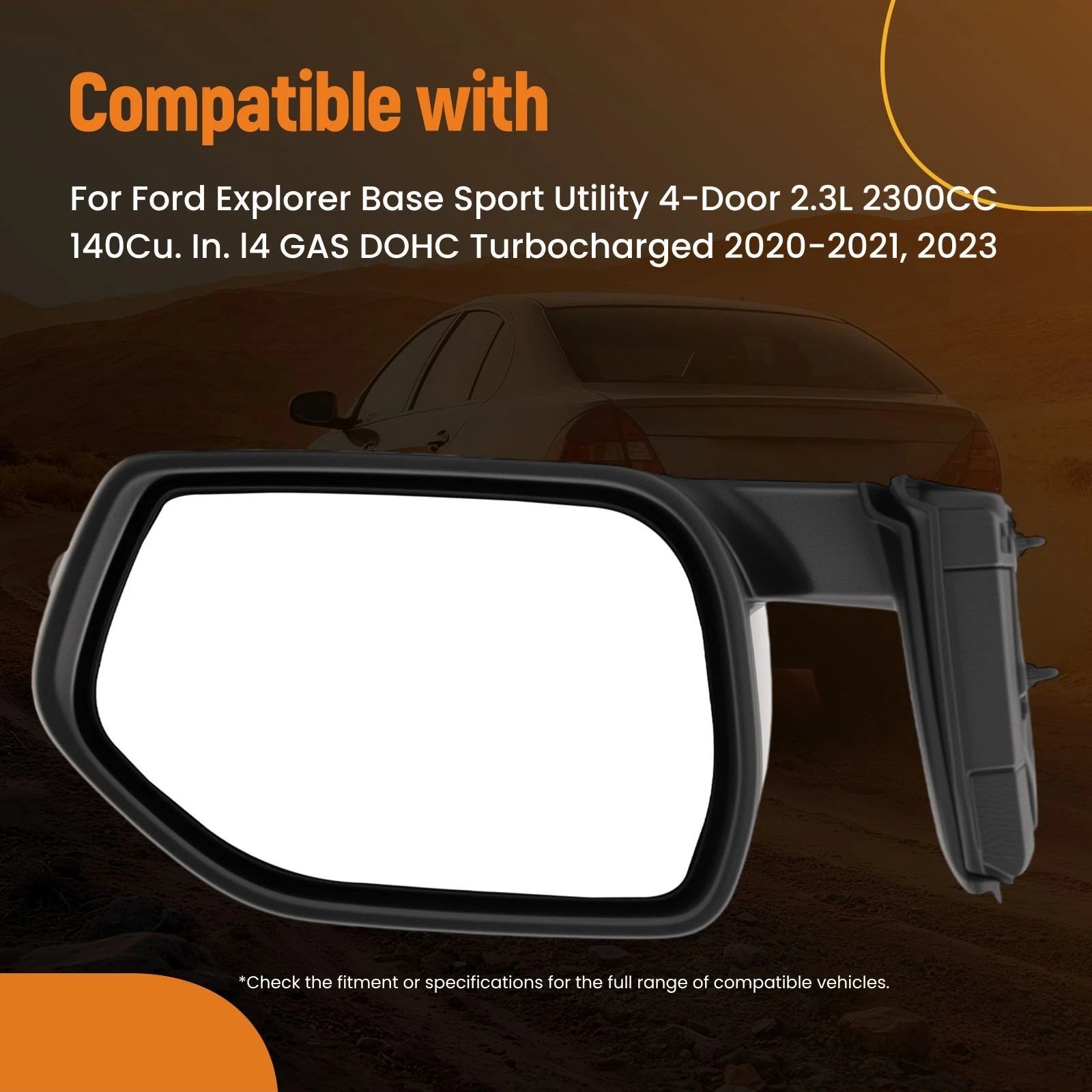 Heated Side Mirror Right for Ford Explorer (2020–2021, 2023) FO1321673
