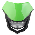 Front Headlight for Universal Fit Supermoto Dirt Bike (Green)