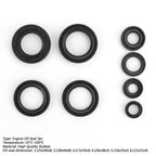 Complete Engine Oil Seal Set Kit x 8 for Yamaha DT 125 DT125 (1976–1981)