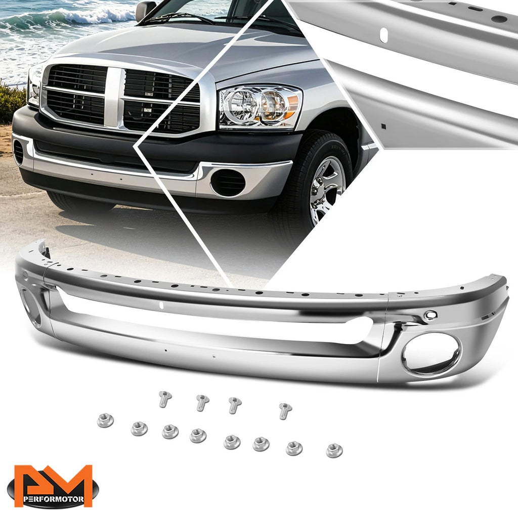 Chrome Front Bumper Face Bar for Dodge Ram 1500 2500 3500 (2002–2009)