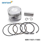 Piston Set STD with Rings for Yamaha 9.9HP 15HP 4-Stroke (1996)