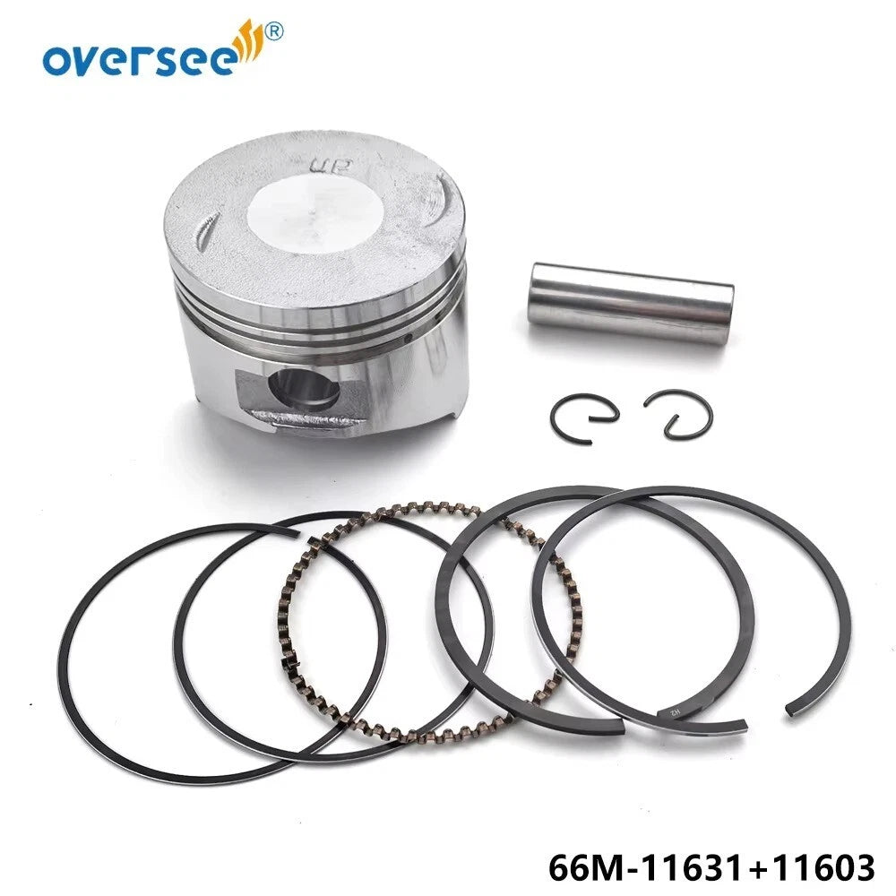 Piston Set STD with Rings for Yamaha 9.9HP 15HP 4-Stroke (1996)